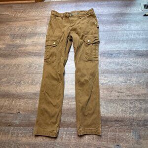 Duluth Trading Co Khaki Carpenter Pants 6 x 31  Curvesetter Waist Women's